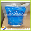 stand up pouch with spout for liquid packaging